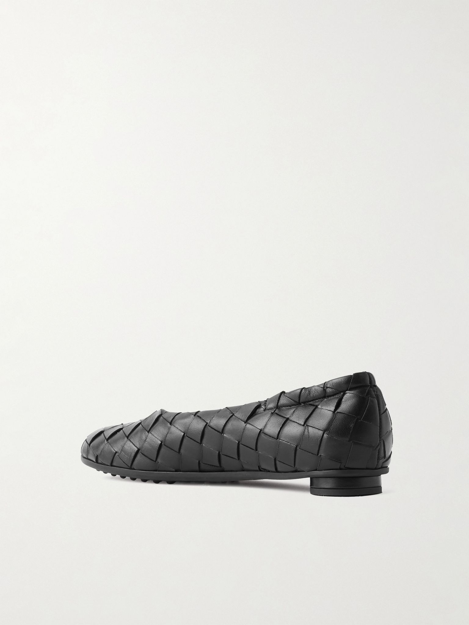 Atomic intrecciato leather ballet flats Black - 4