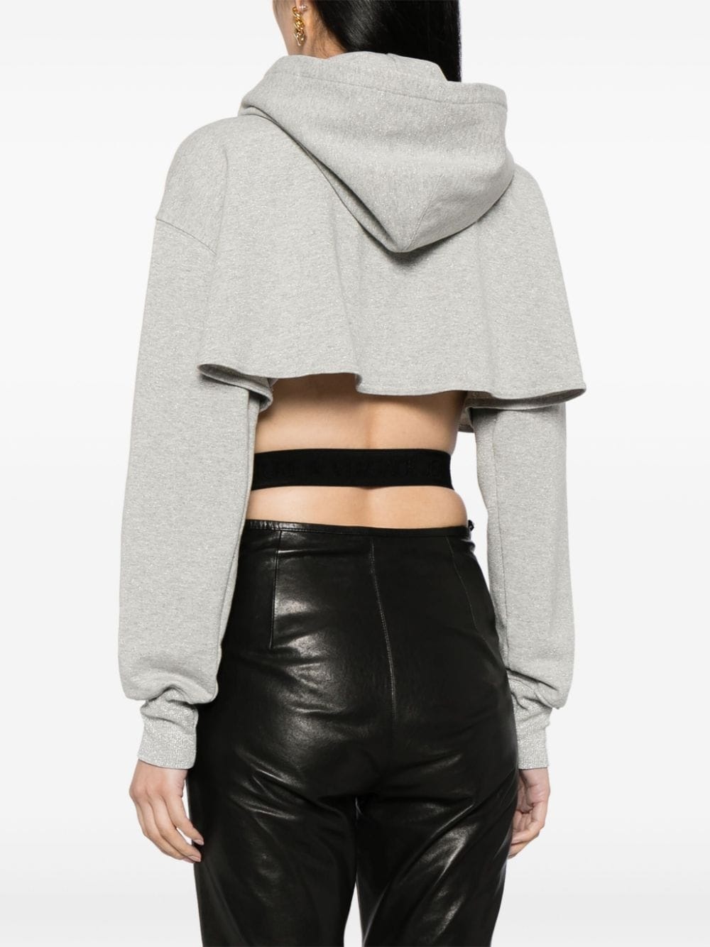 corset-style hooded jacket - 4
