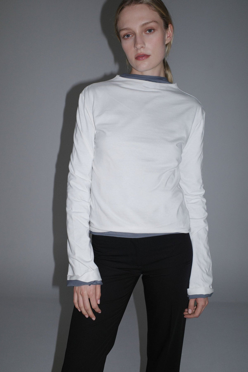 Funnel Neck Long Sleeve - Stormy Weather 5