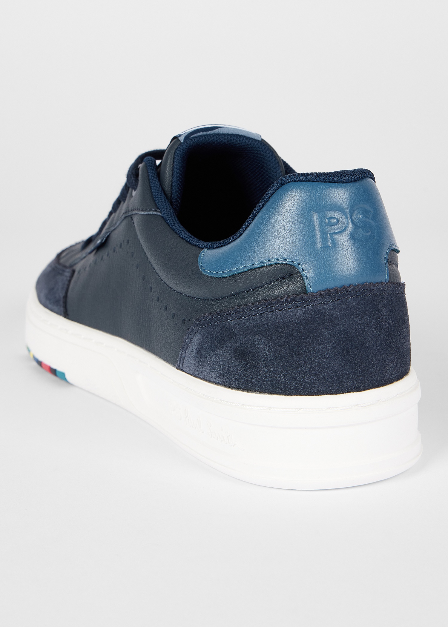 Navy Leather 'Hillstar' Trainers - 3