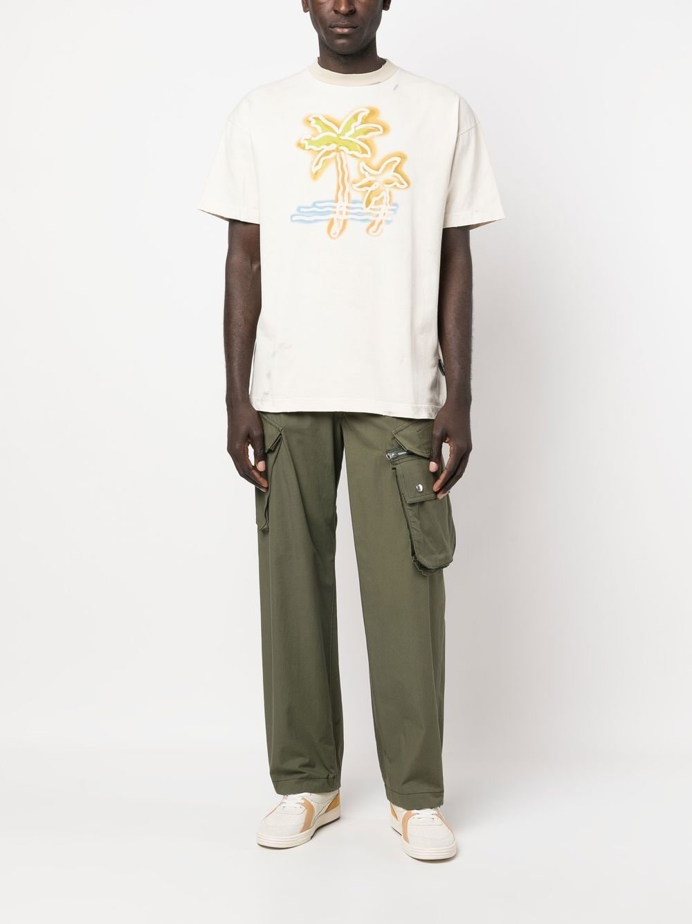 logo-print cotton T-shirt - 2