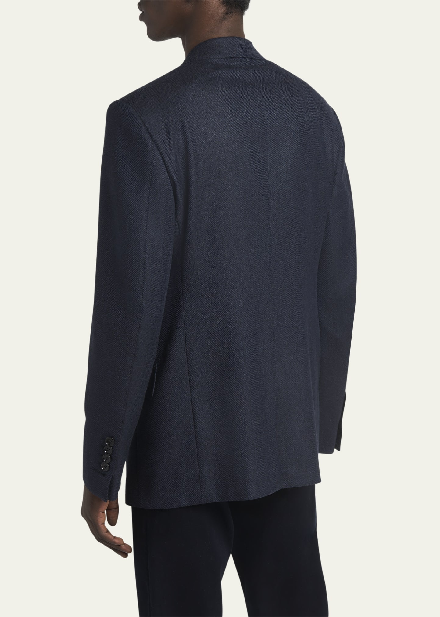 Men's Shelton Wool Herringbone Sport Coat - 3