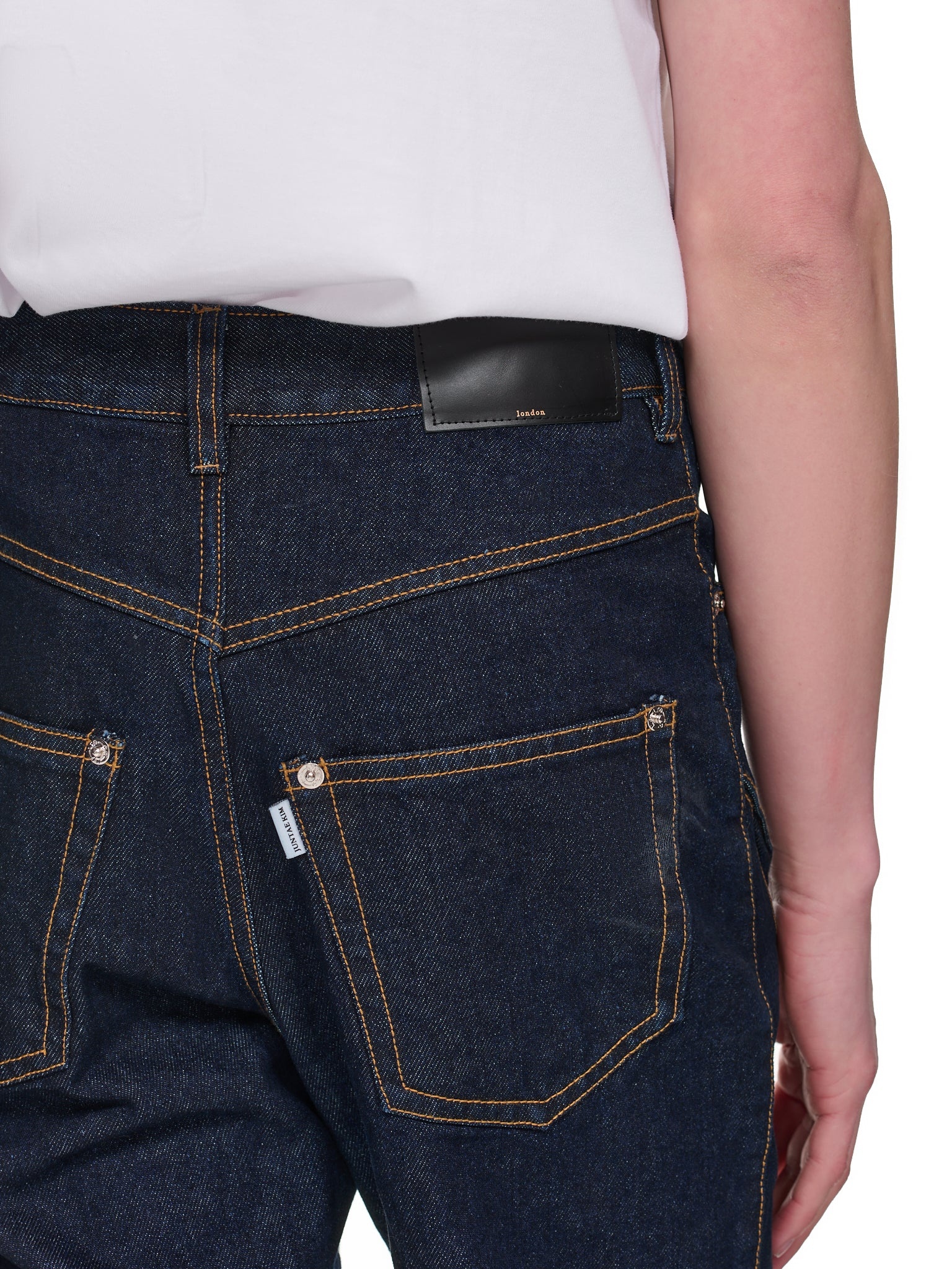 Seam Denim Pants - 5