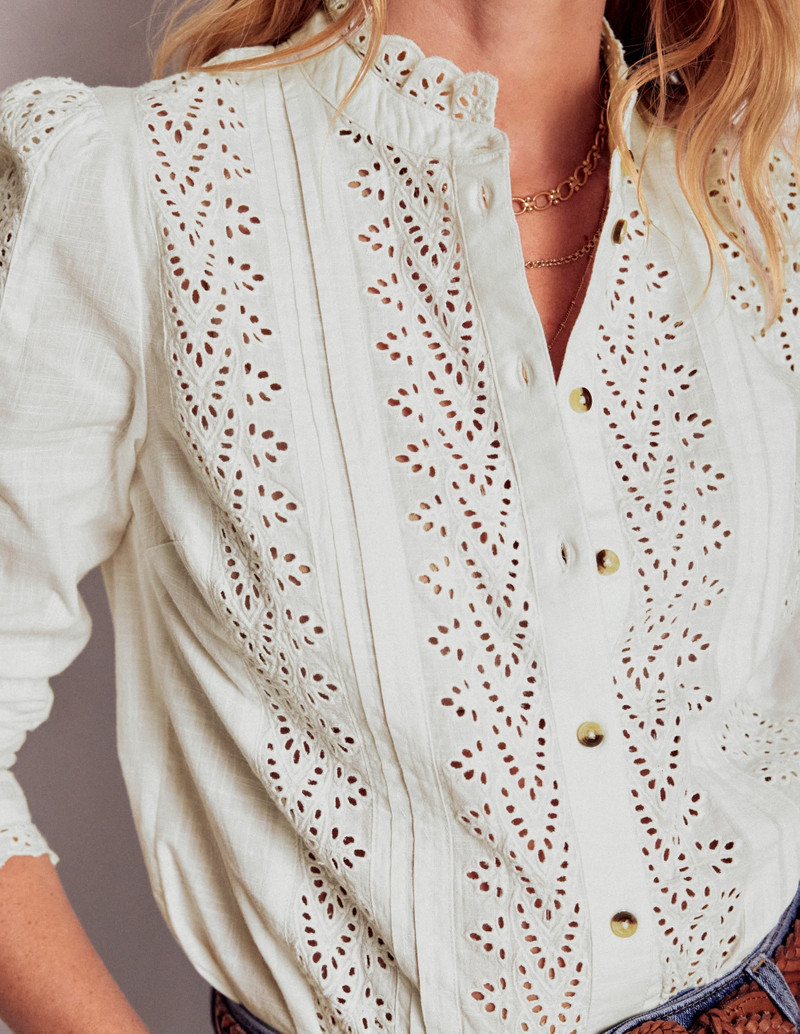 Savannah Broderie Top-Ivory 3
