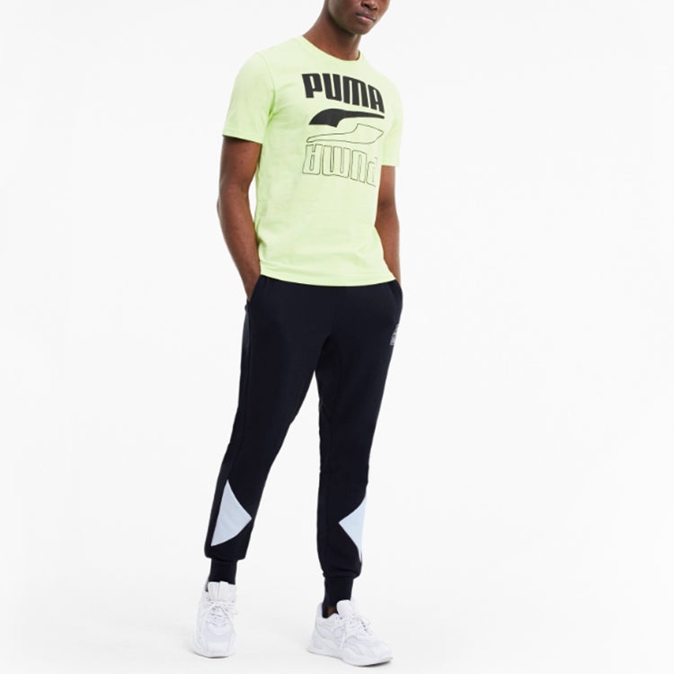 PUMA Rebel Block Pants 'Black White' 585290-01 - 3