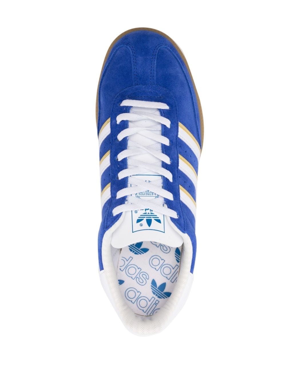 Hand 2 3-Stripes suede sneakers - 4