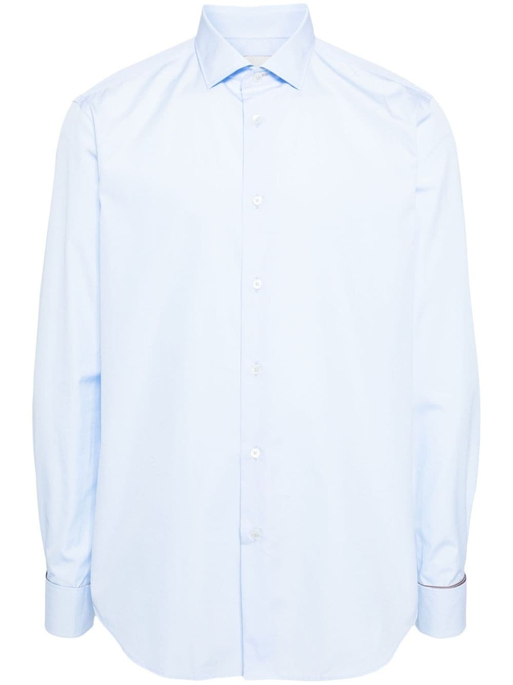 cotton poplin buttoned shirt - 1