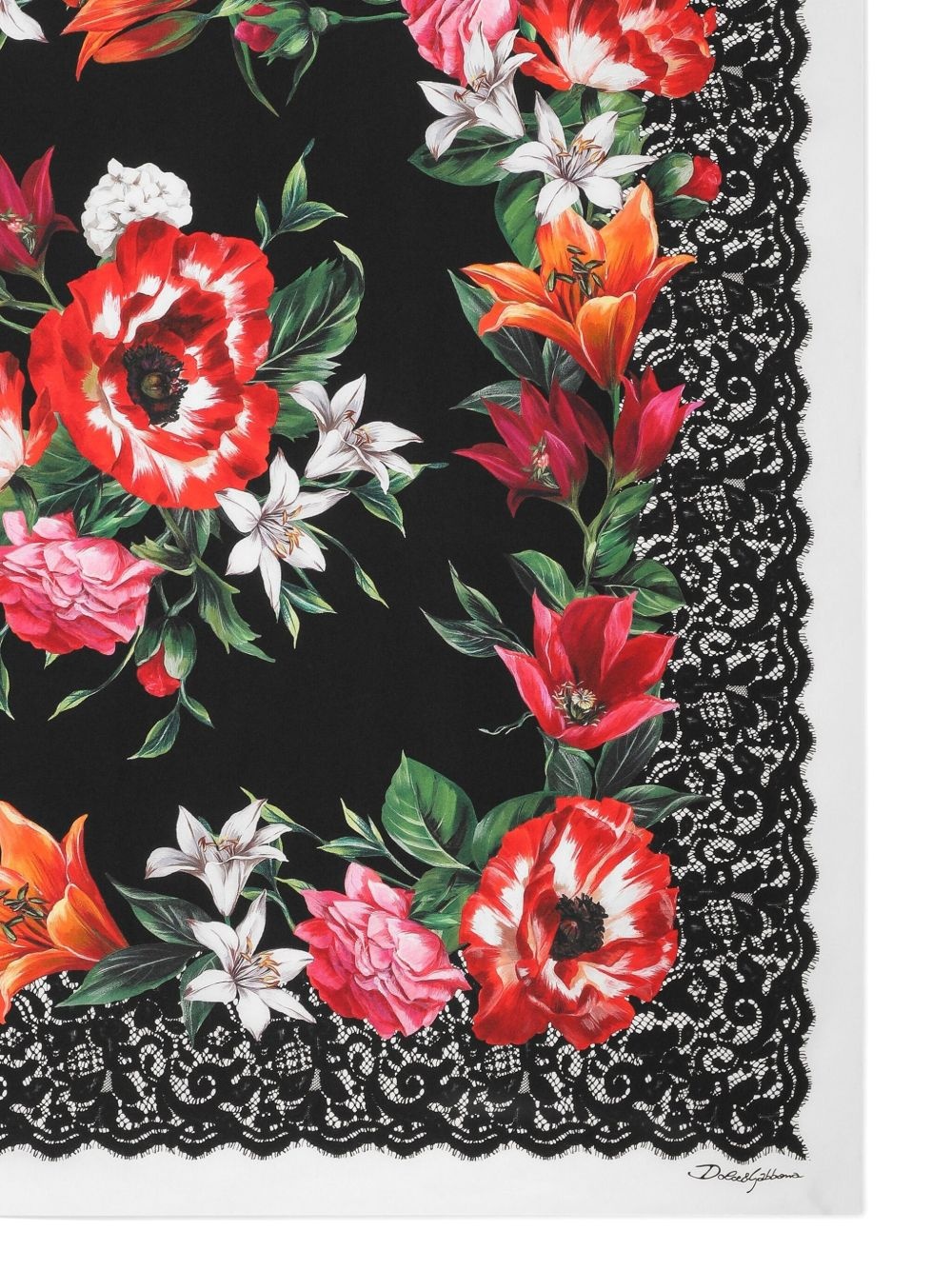 floral-print scarf - 2