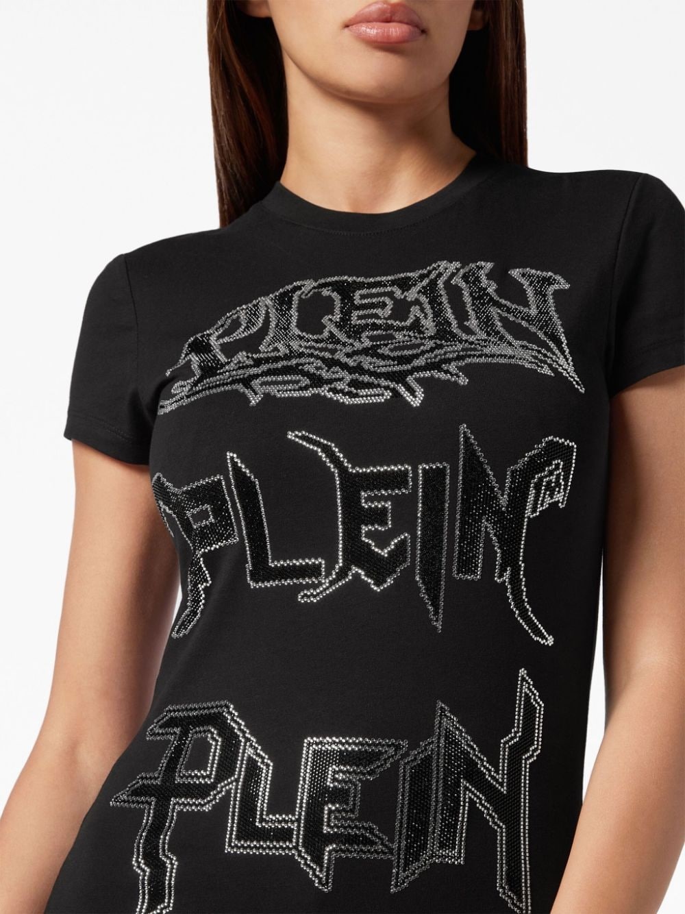 logo-embellished cotton T-shirt - 5