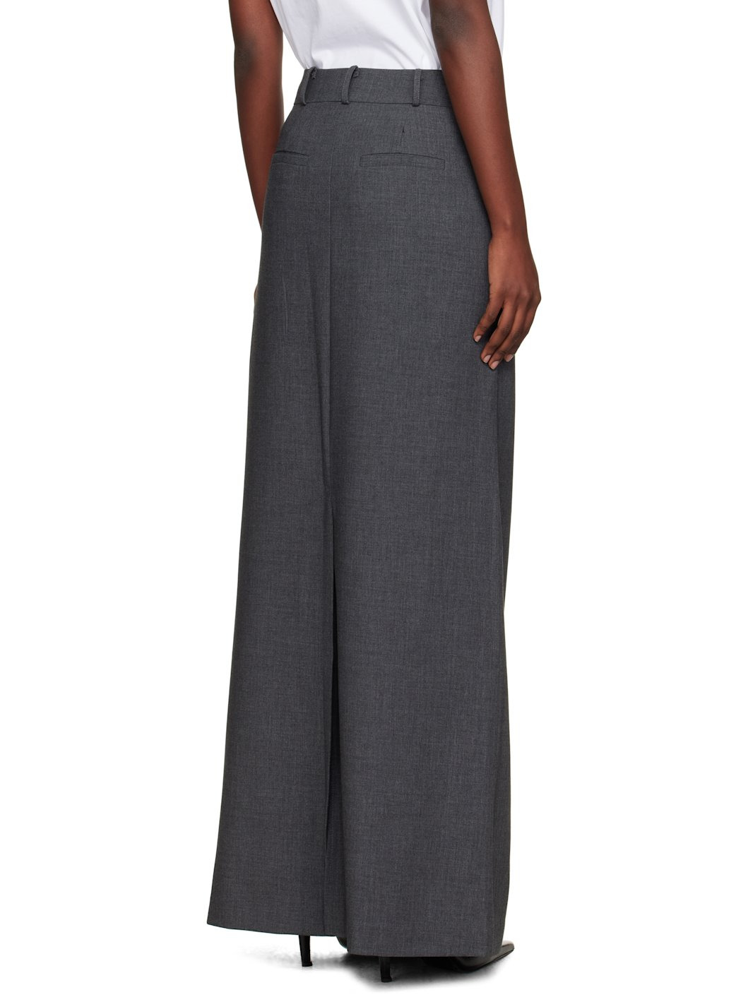 Gray Malvo Pencil Maxi Skirt - 3