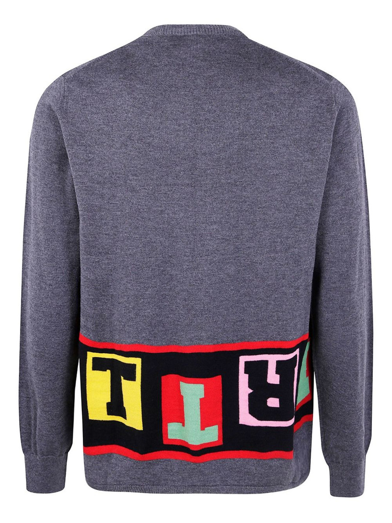 Comme des Garçons SHIRT block-letter knit sweater outlook