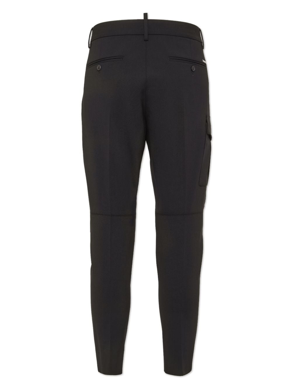 tapered cotton cargo trousers - 2