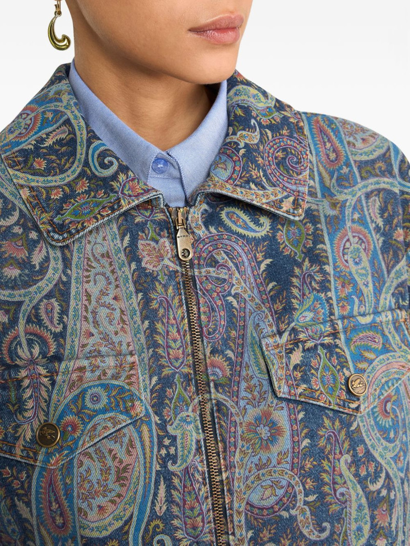 floral paisley denim jacket 4