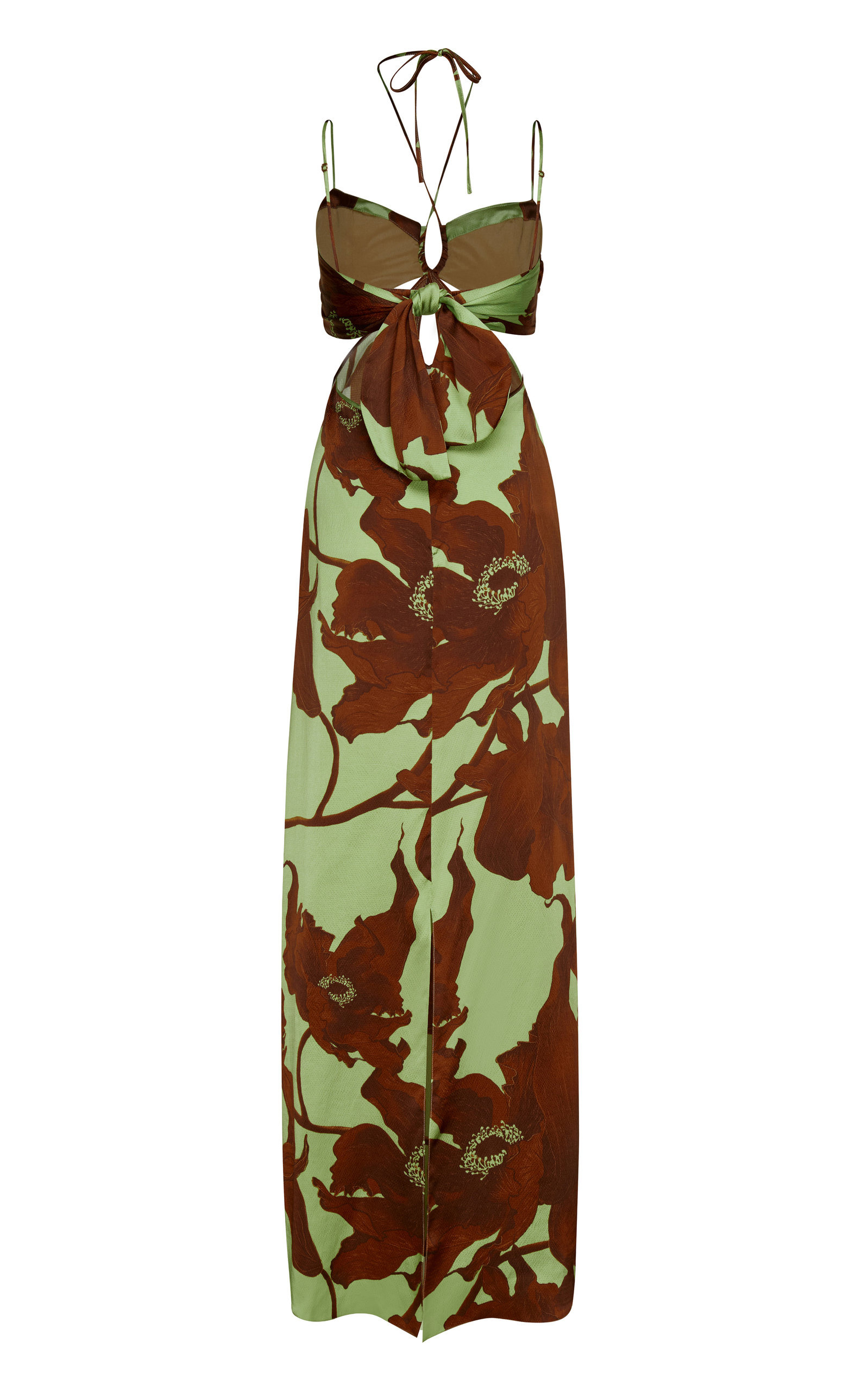 Getaway Of Karnataka Silk Maxi Dress floral - 5