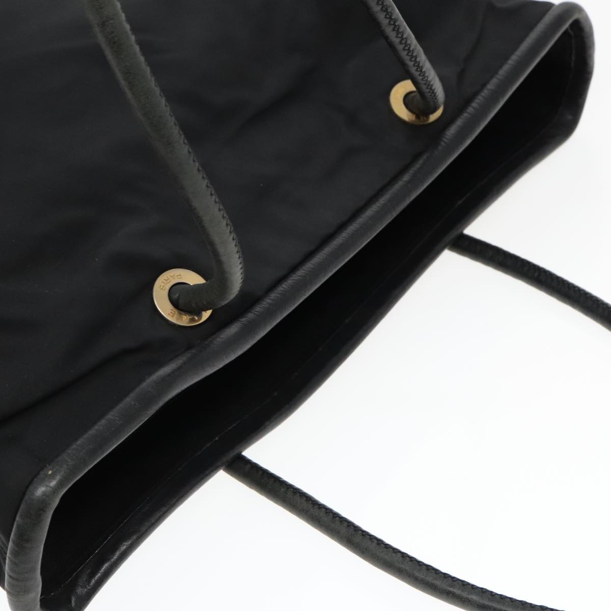 CELINE Tote Bag Nylon Black Gold - 6
