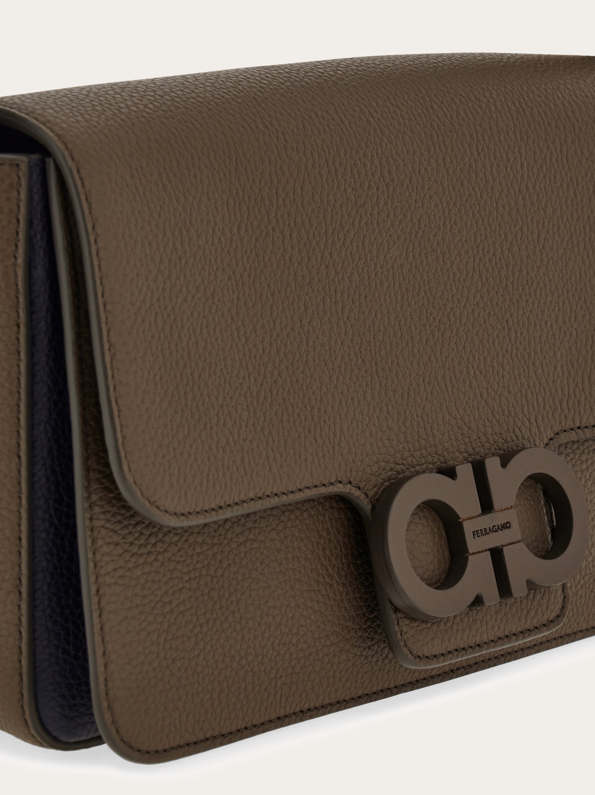 Double Gancini messenger bag - 7