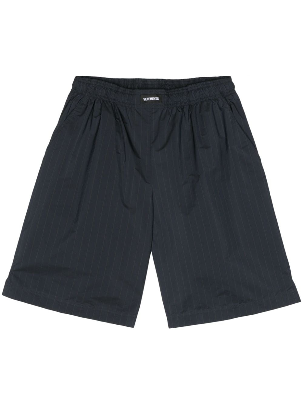 pinstripe deck shorts - 1