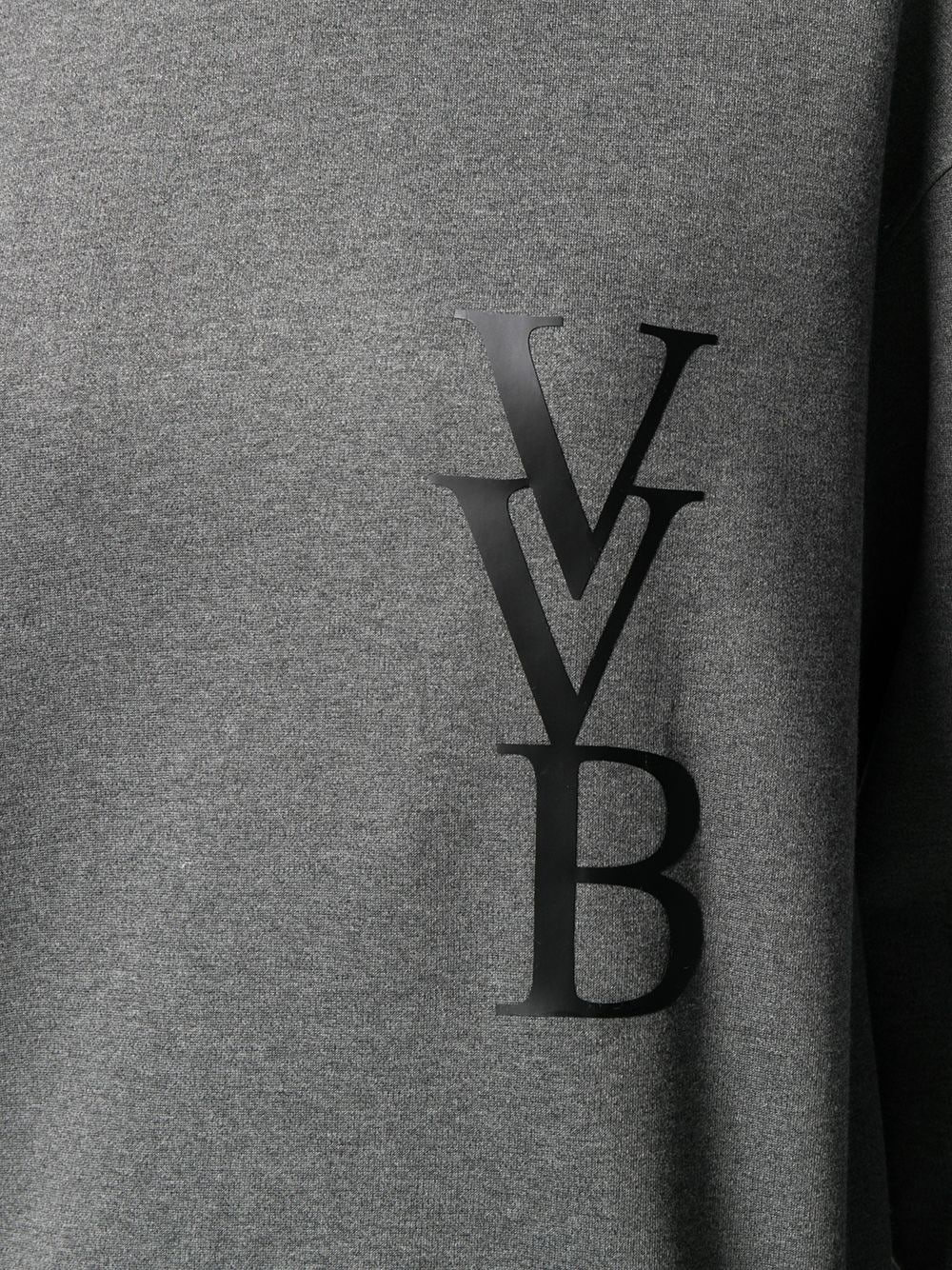 logo-print funnel-neck jumper - 5