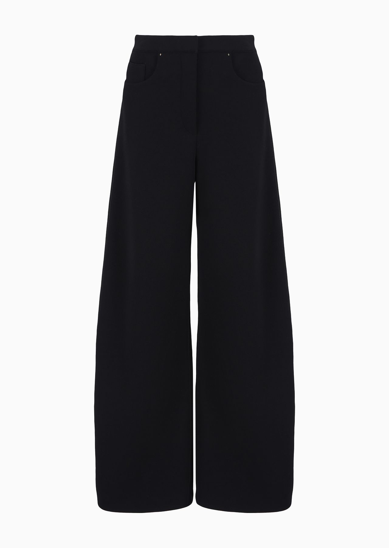 ASV wide trousers in double jersey made of a virgin wool blend - 1