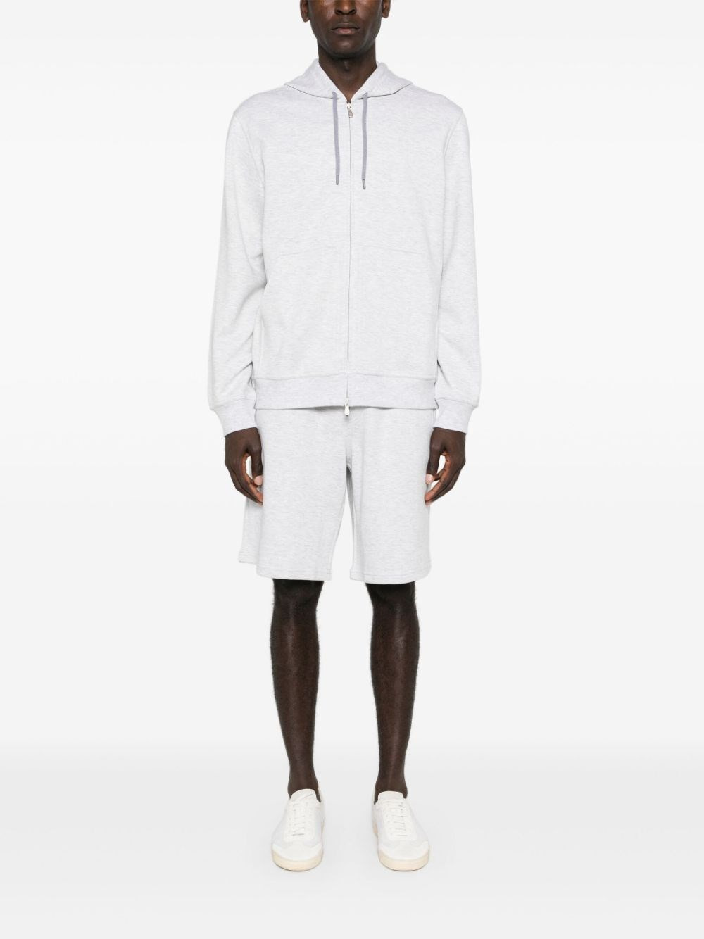 Hooded Sweatshirt With Zipper - 2