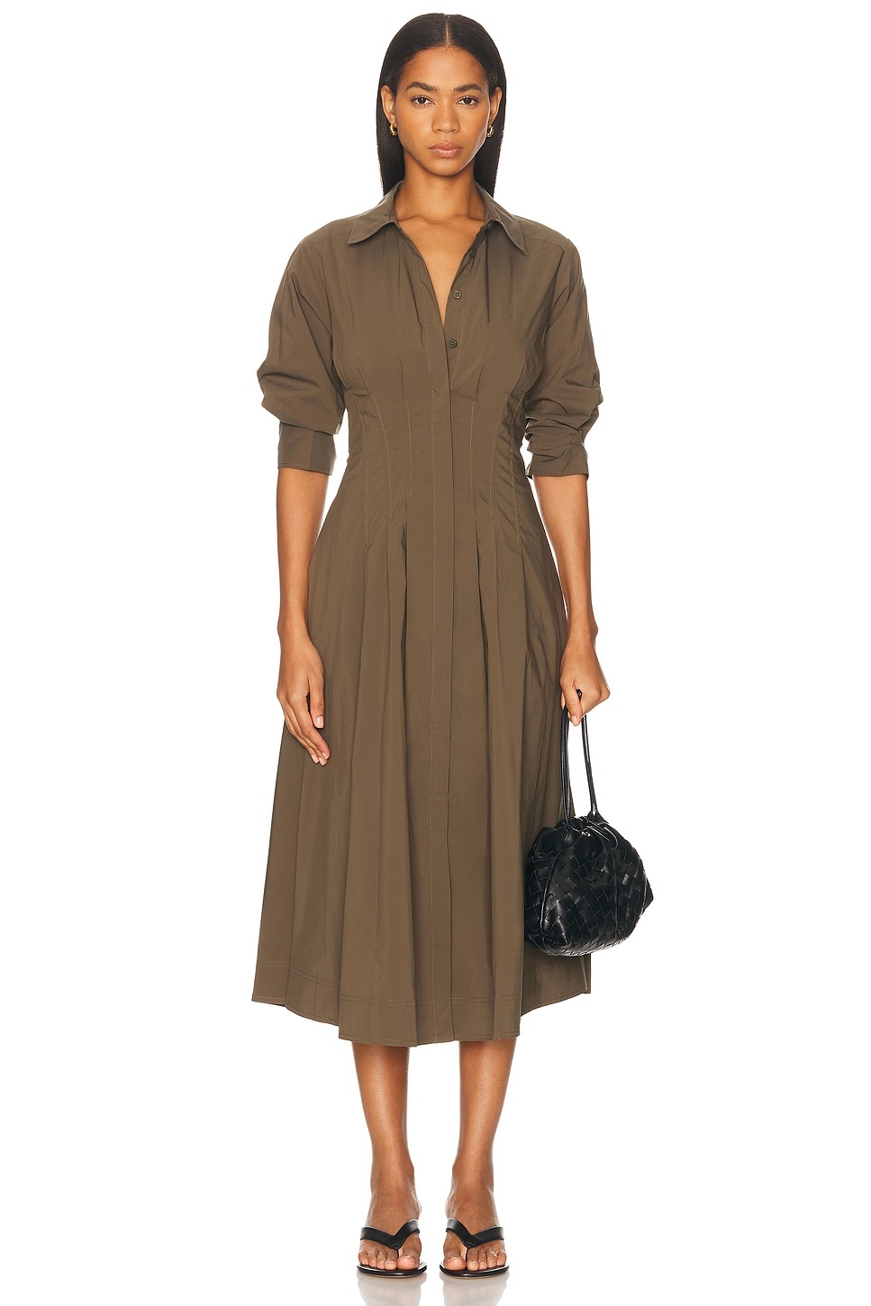 Jazz Pintuck Midi Dress - 1