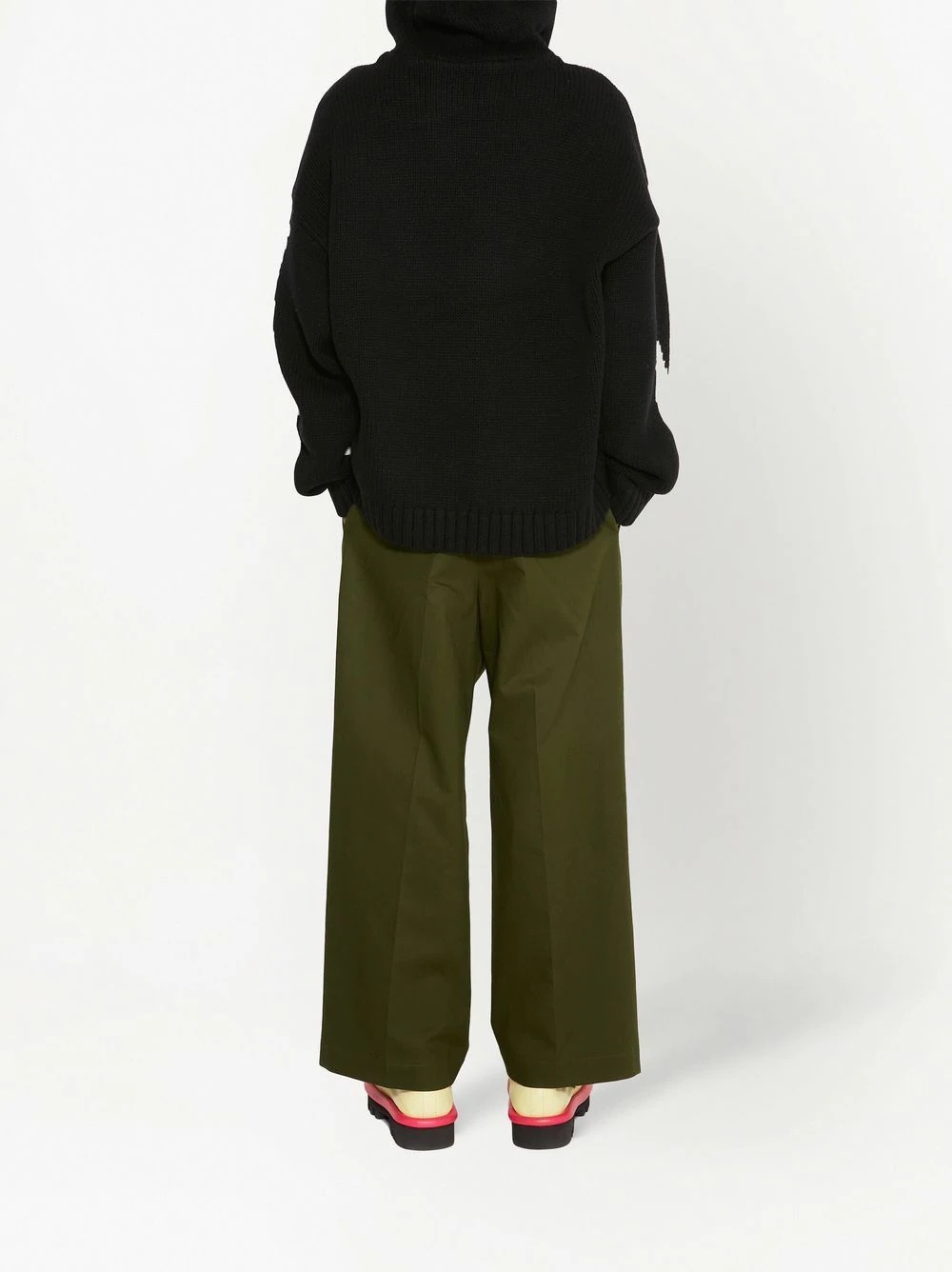 pressed-crease tailored trousers - 4