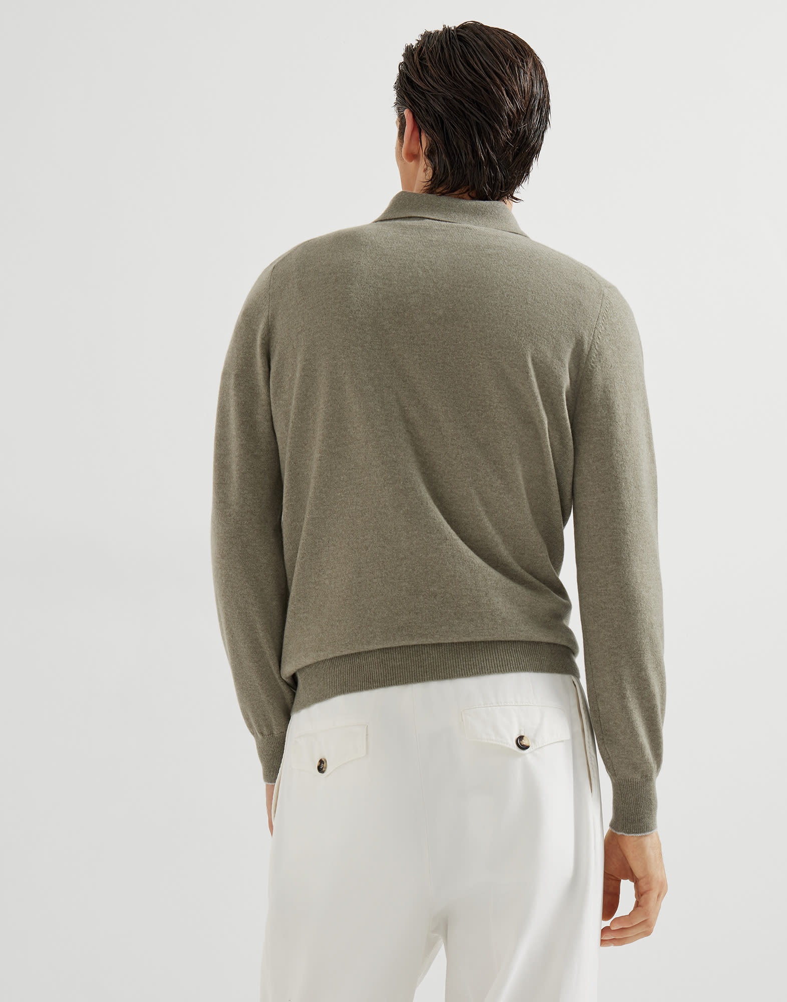 Cashmere polo-style sweater - 2