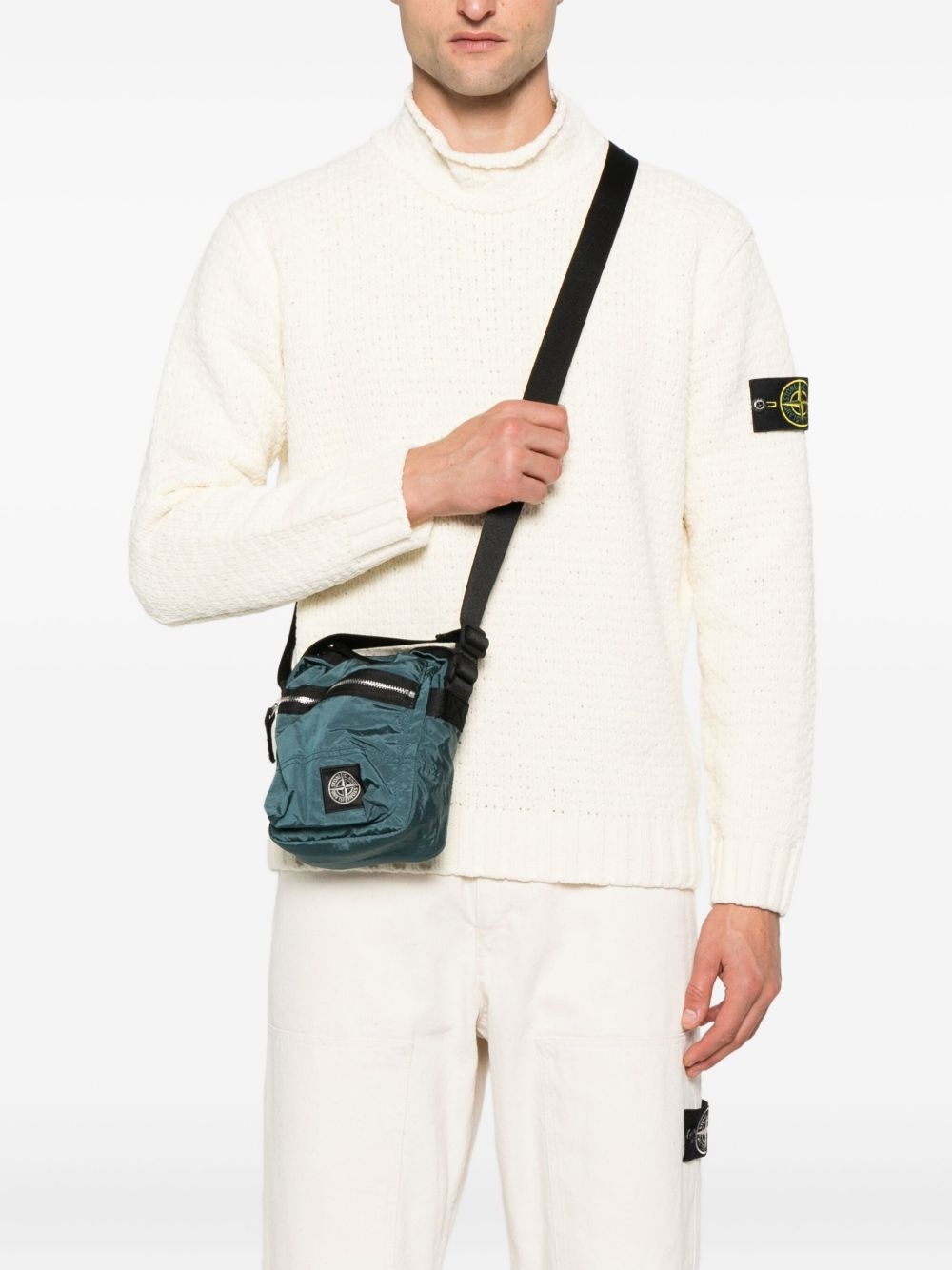 Compass-patch messenger bag - 2
