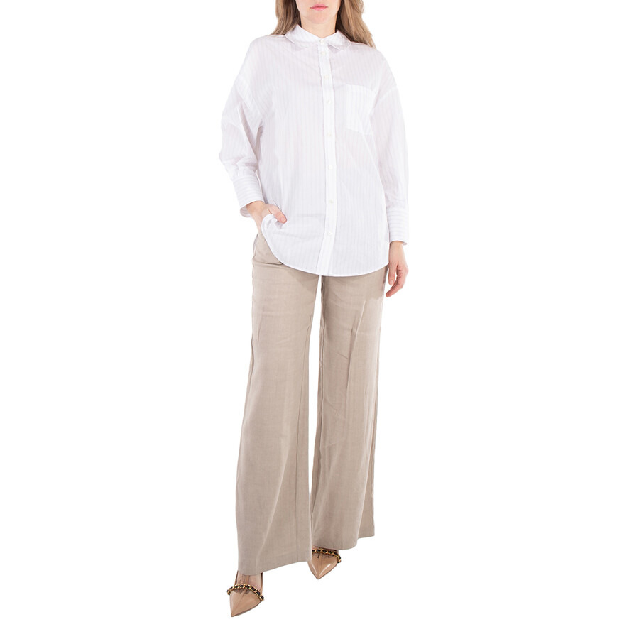 Anine Bing Stripe Mika Cotton Shirt - 4
