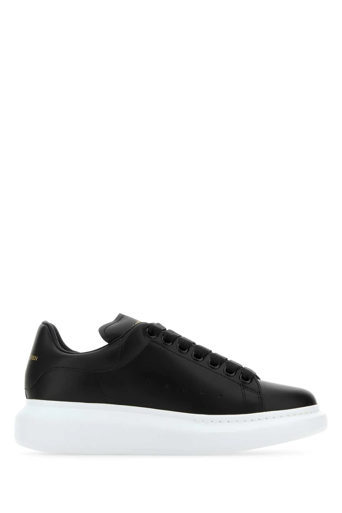 Alexander Mcqueen Women Black Leather Sneakers - 1