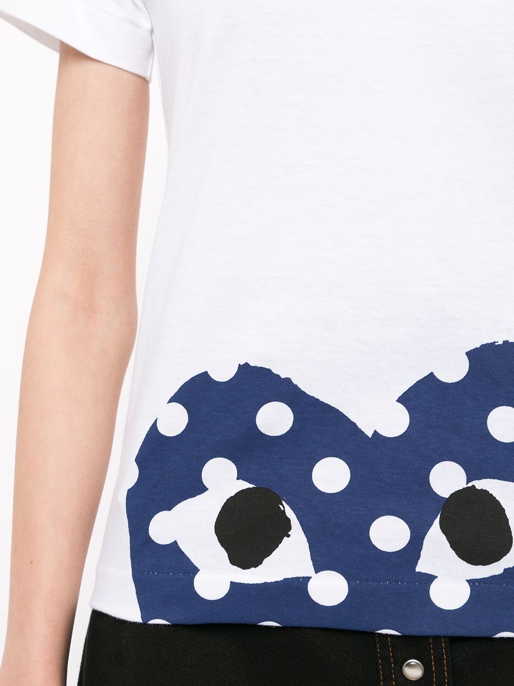 heart-print crew neck T-shirt - 5