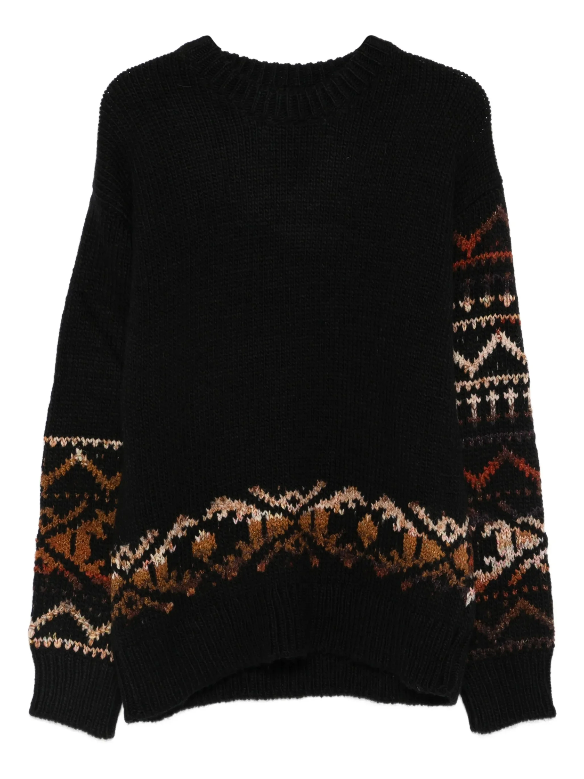 Emil patterned crew-neck sweater - 1