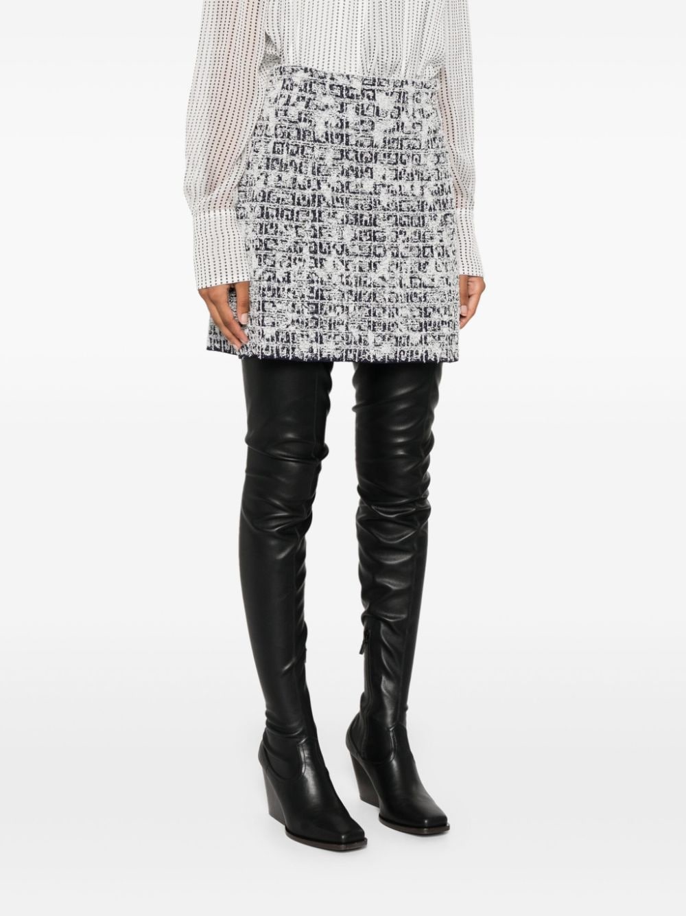 4G tweed skirt - 3