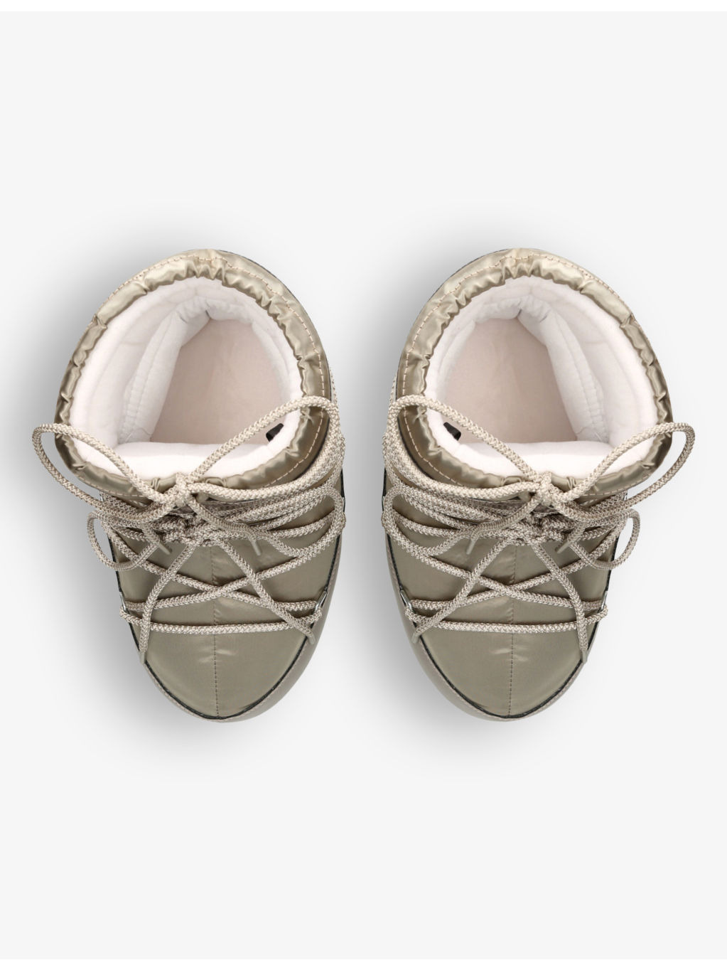 Icon brand-print woven snow boots - 2