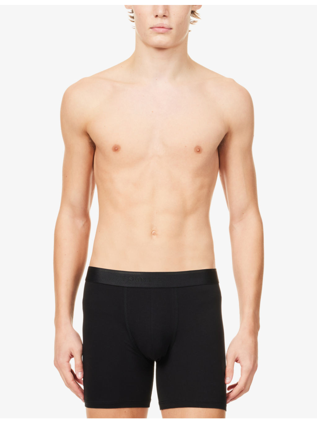 Elasticated-waistband stretch-cotton trunks - 2