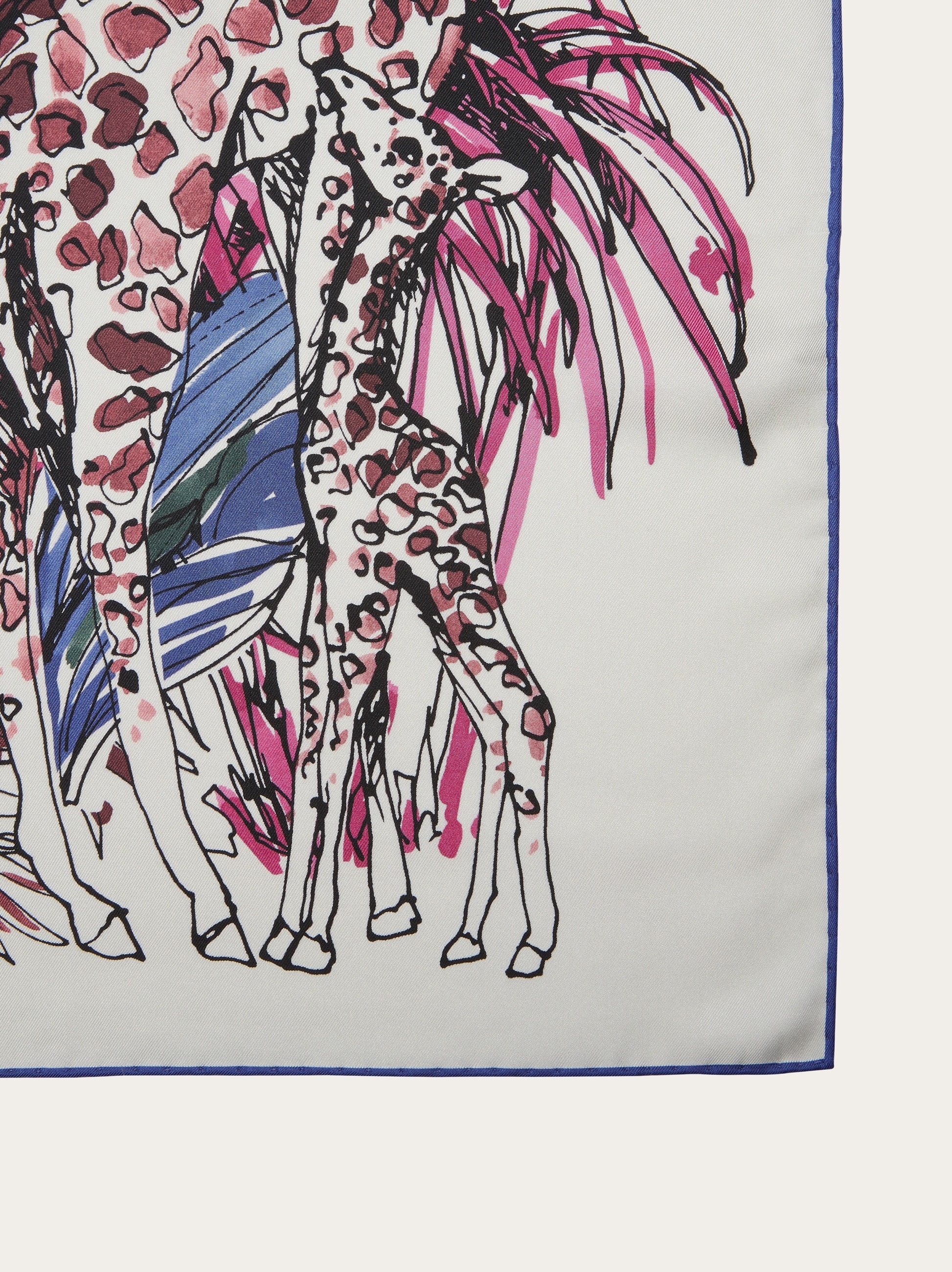 Jungle print silk foulard - 3