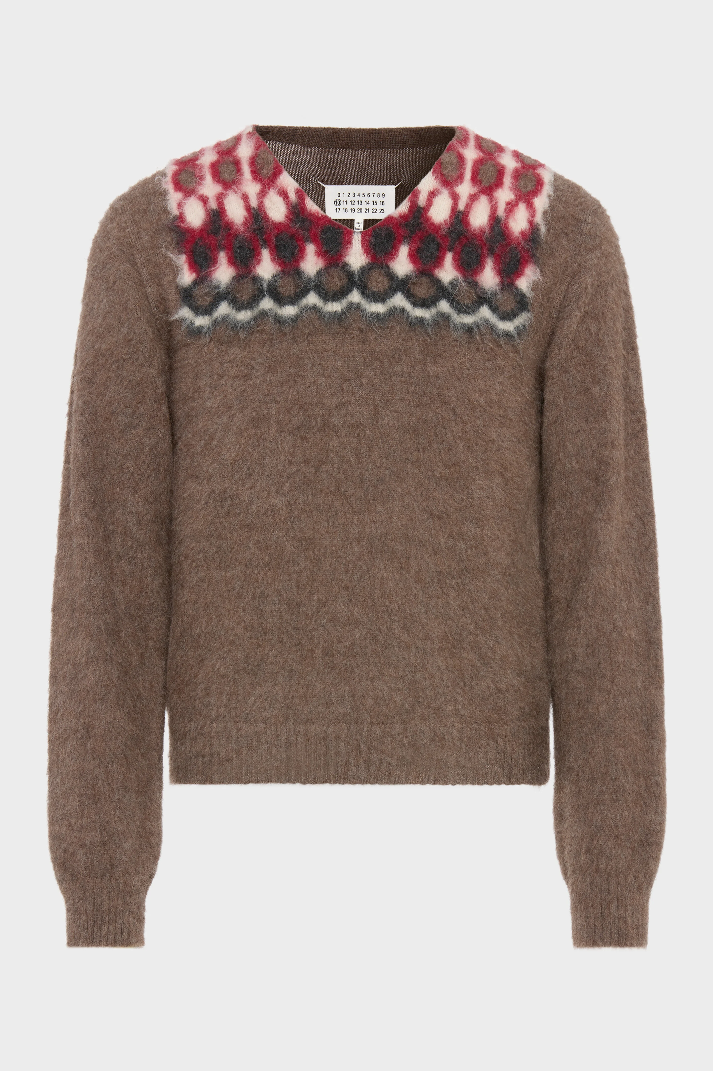 Alpaca Wool V-Neck Sweater - 1