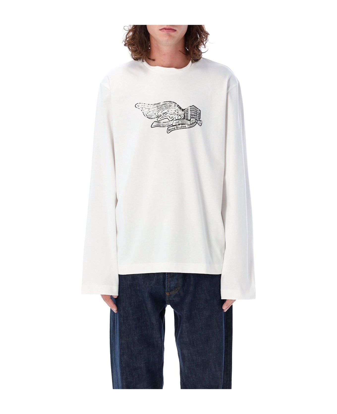 Logo Embroidered Long-sleeve T-shirt - 1