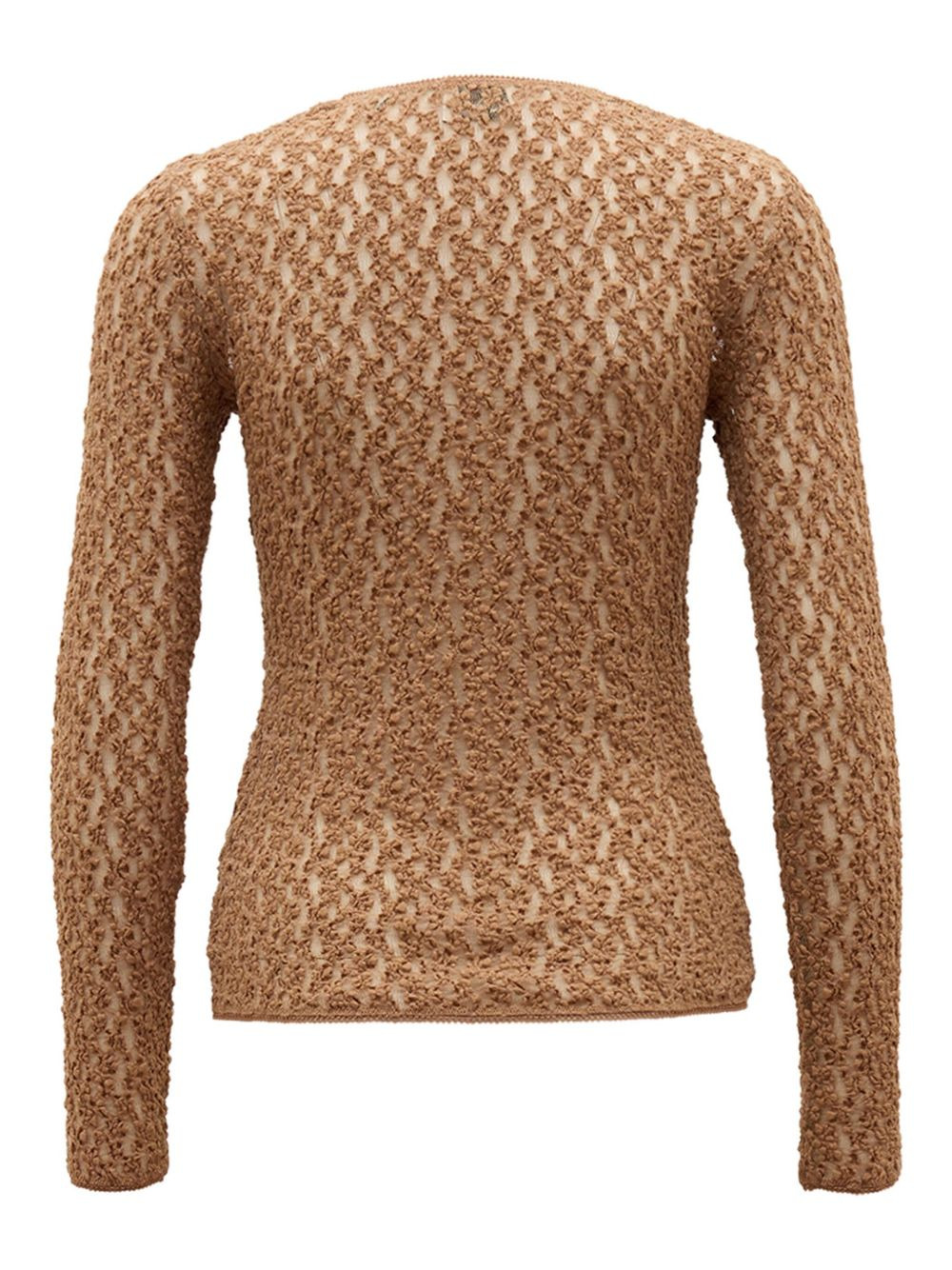 textured long-sleeve T-shirt - 2
