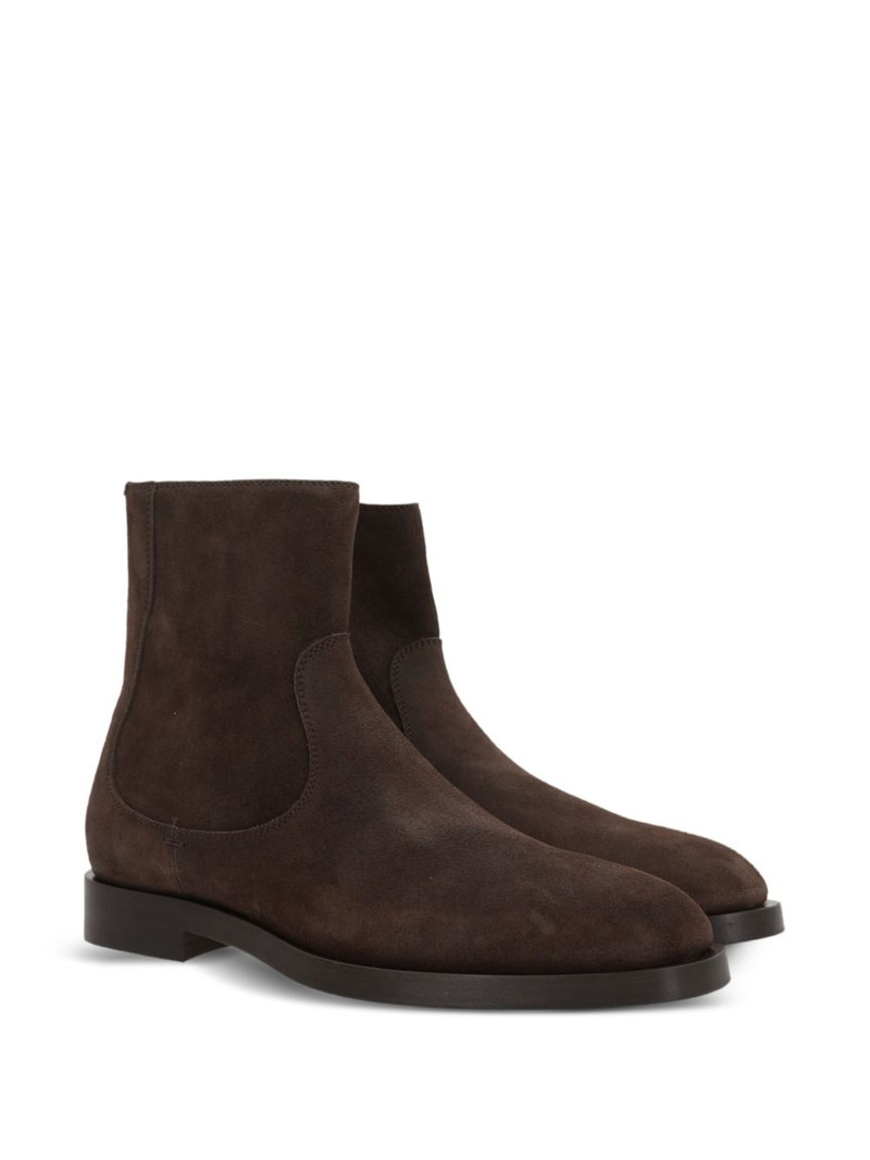 Brunello Cucinelli suede-leather ankle boots outlook