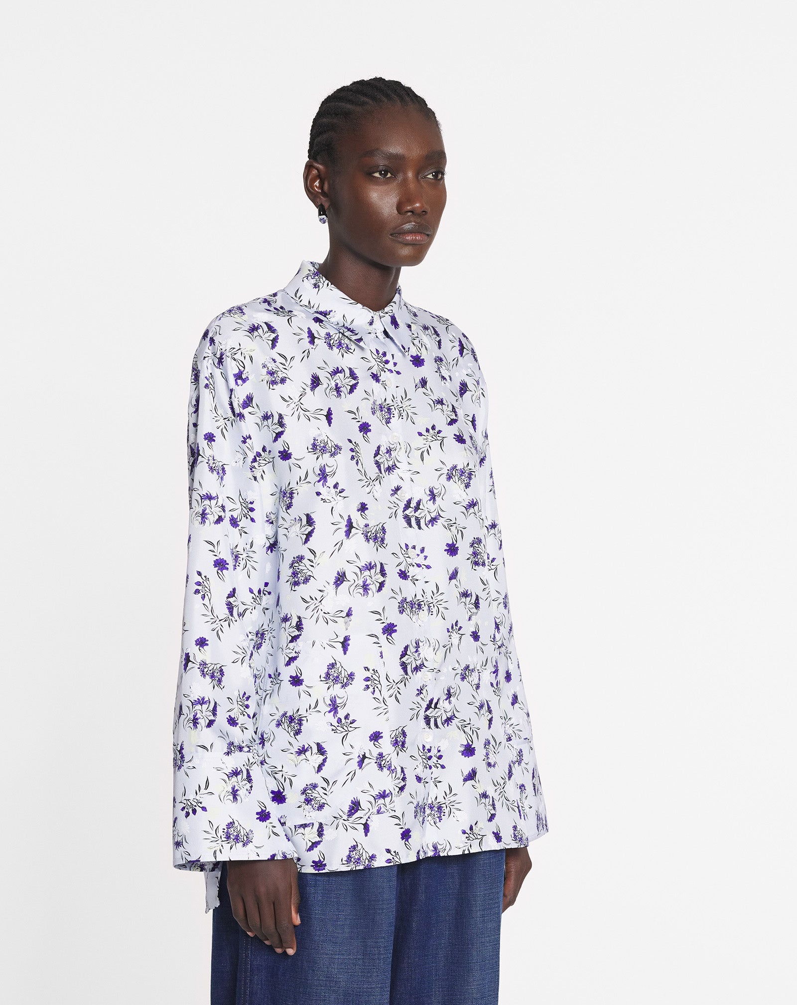 LOOSE-FIT PRINTED SILK SHIRT - 3