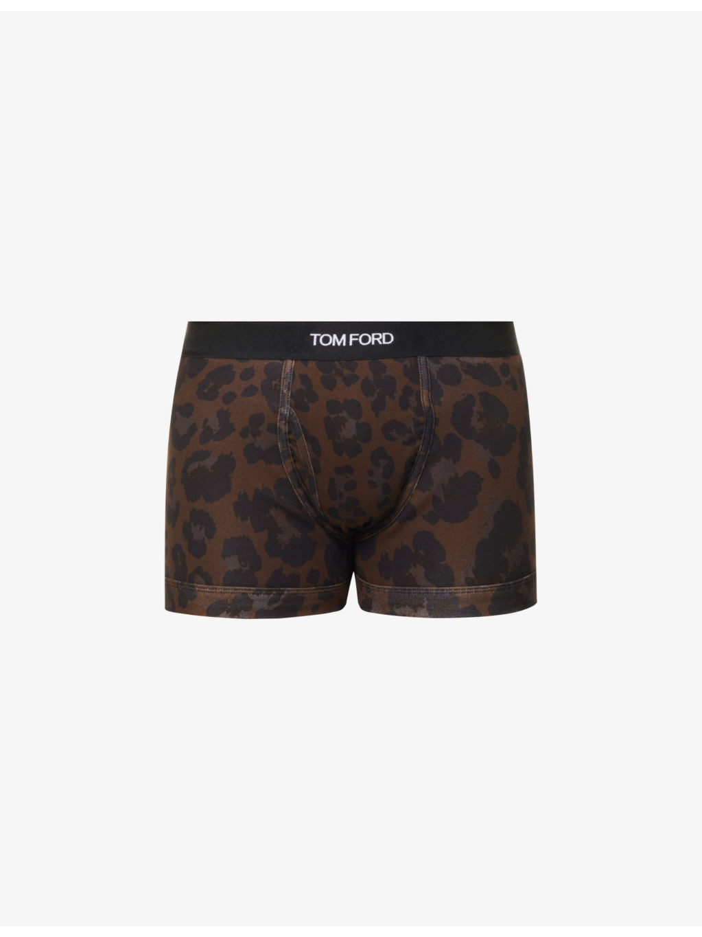 Leopard-print logo-waistband stretch-cotton boxers - 1