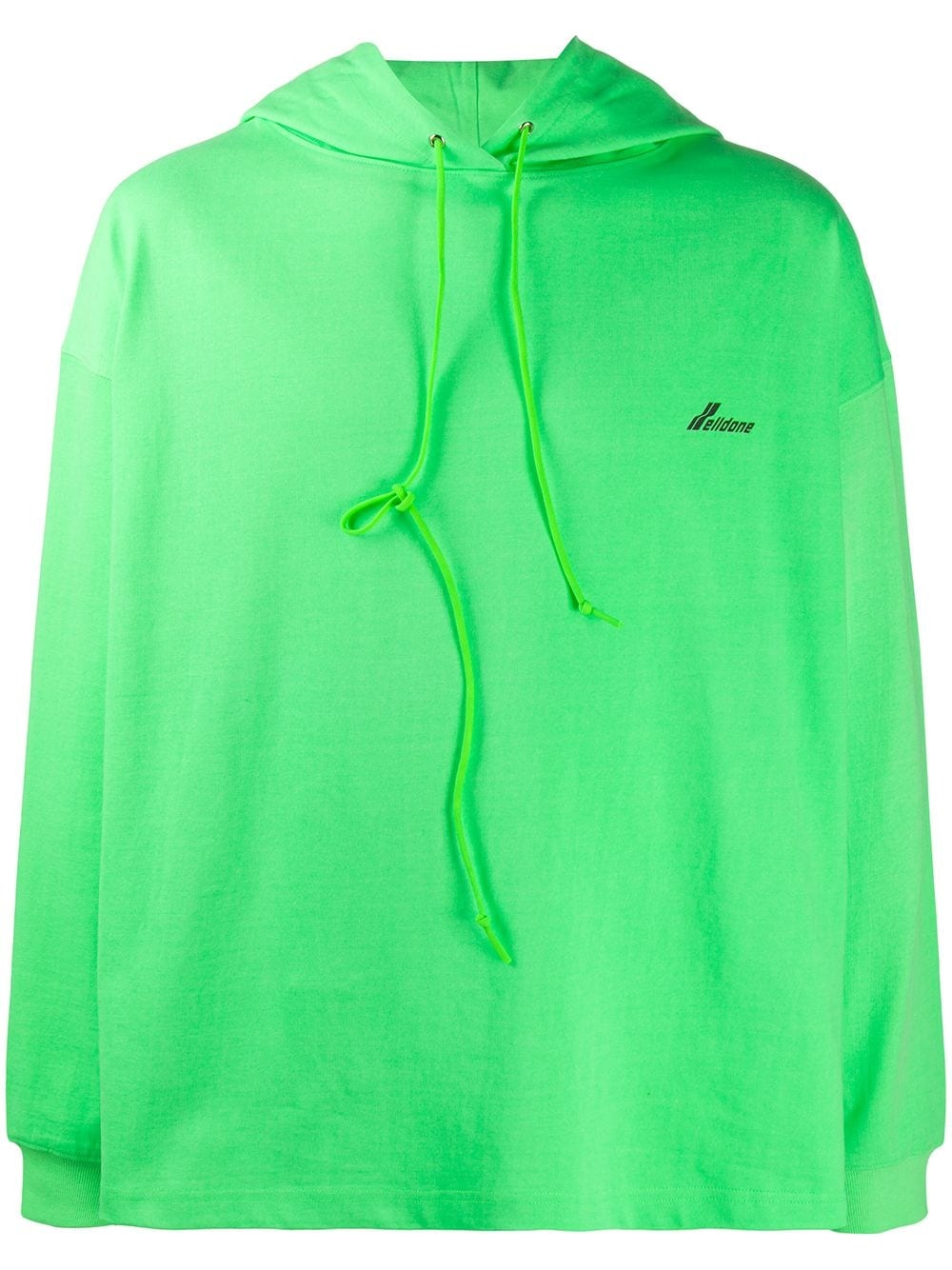 drawstring cotton hoodie - 1