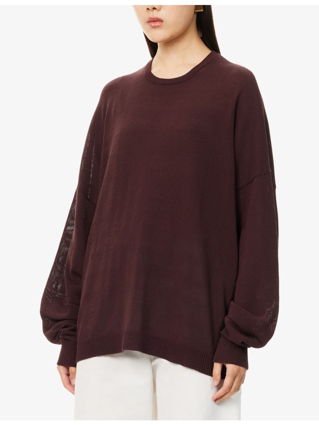 Rafaela Padded-Shoulder Knitted Wool Jumper - 3