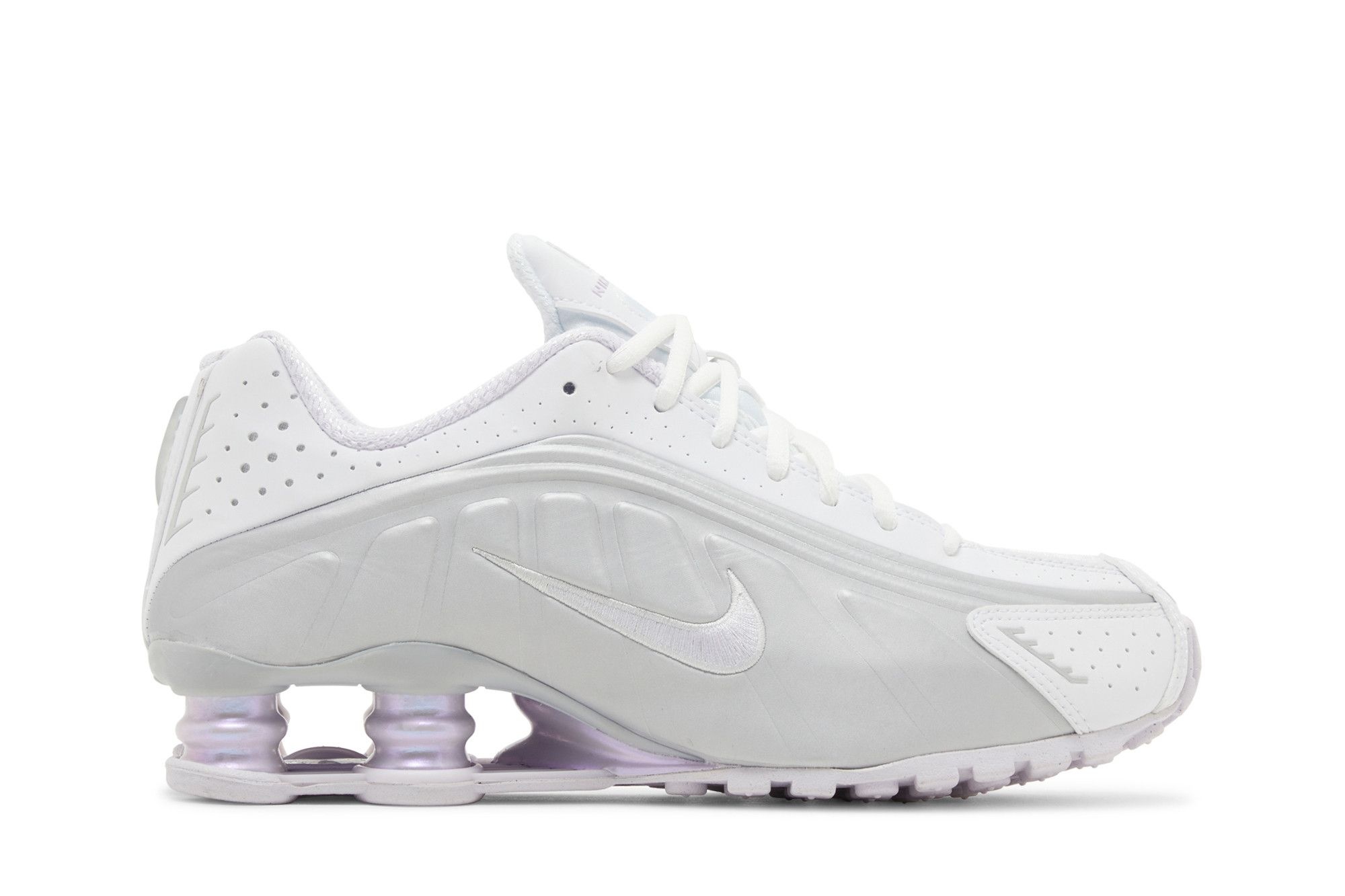 Wmns Shox R4 'Platinum Barely Grape' - 1