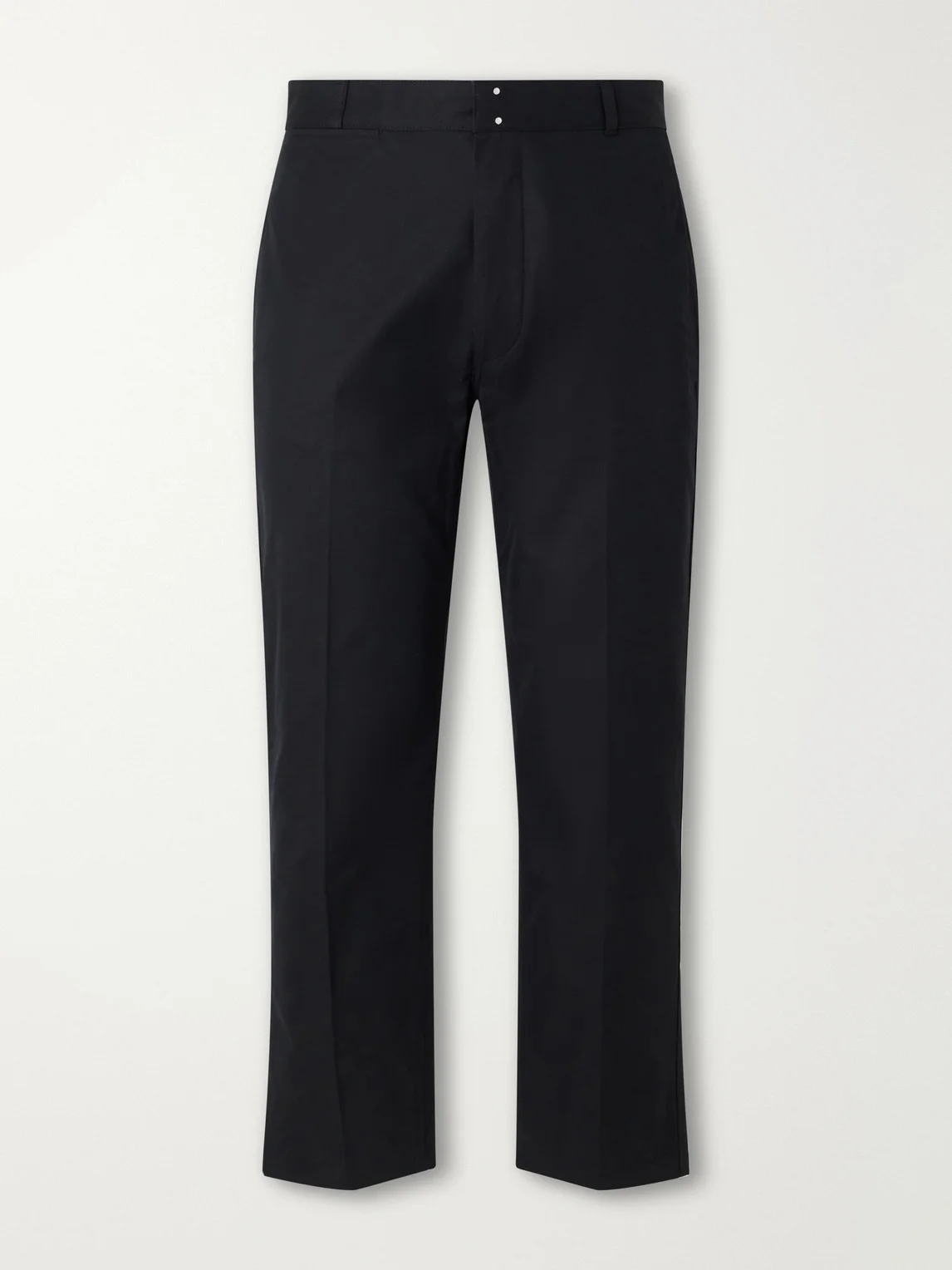Parisian-Fit Straight-Leg Cotton-Gabardine Trousers - 1