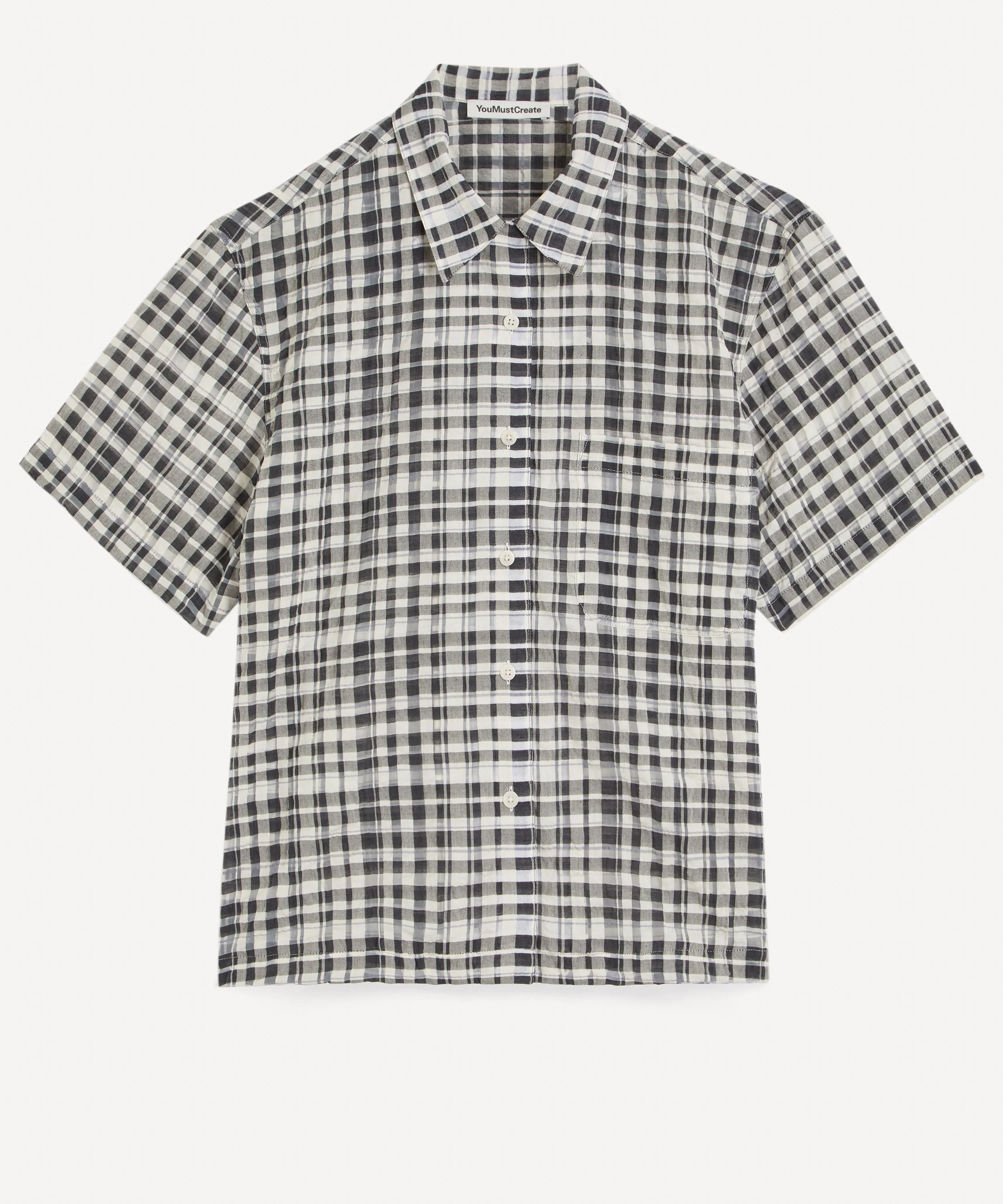 Vegas Charcoal Check Shirt - 1