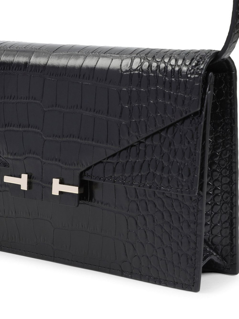 crocodile-effect shoulder bag 3
