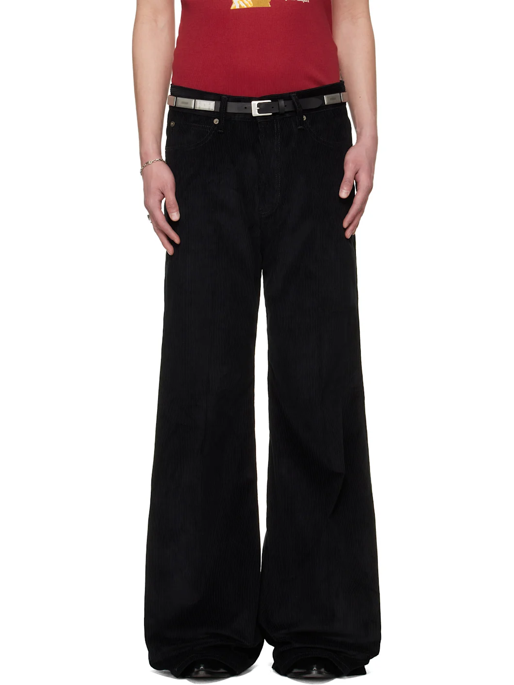 BRUCE LEE x LỰU ĐẠN Black Motel Trousers - 1