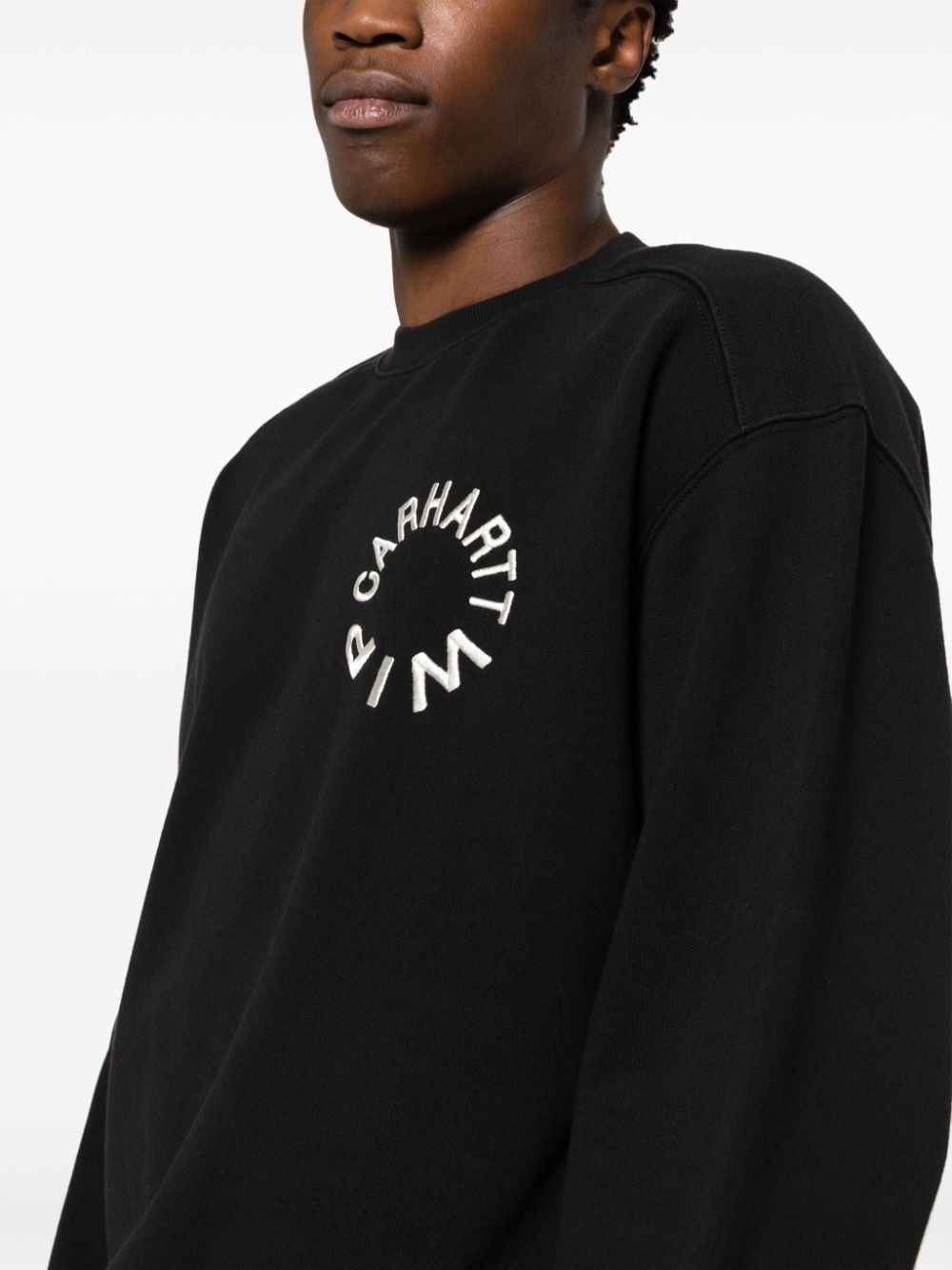 logo-print crew-neck sweatshirt - 5